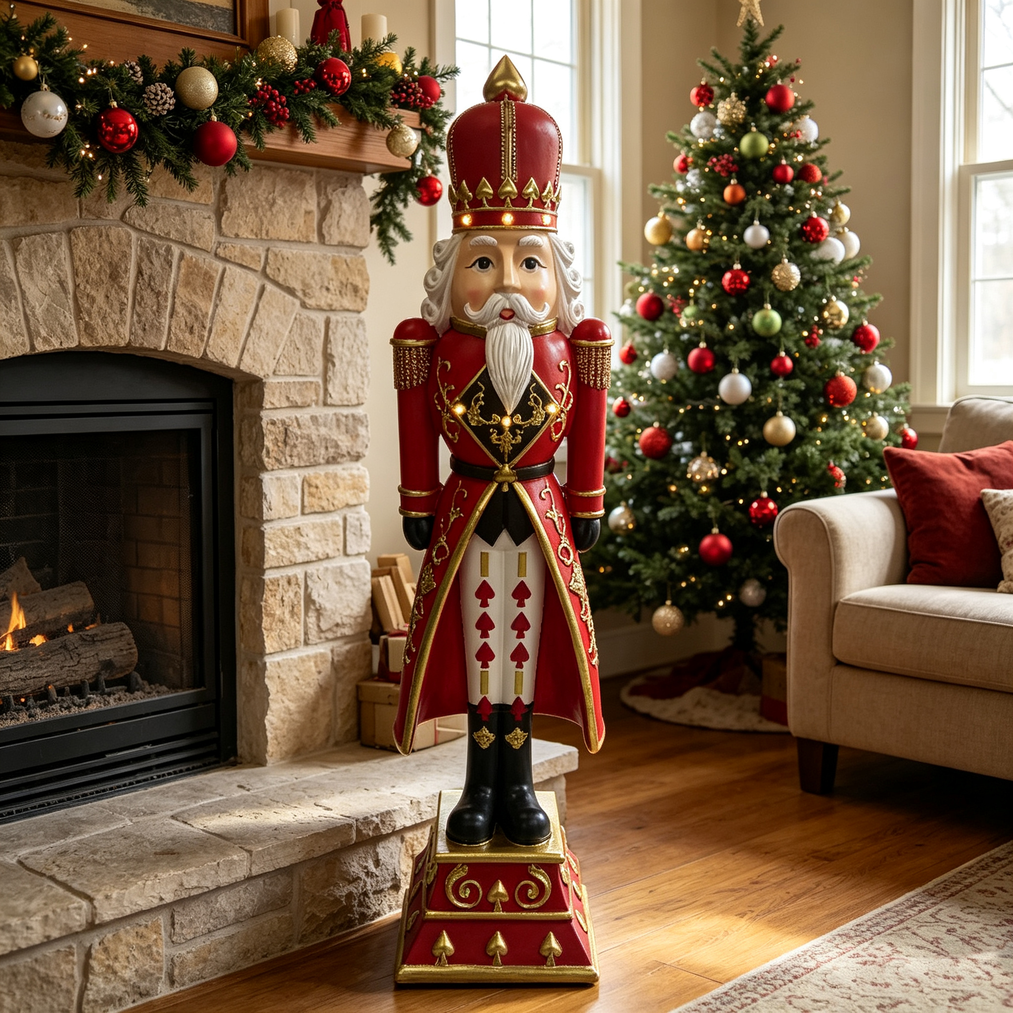 Tall Christmas Outdoor Nutcracker Soldier Statue