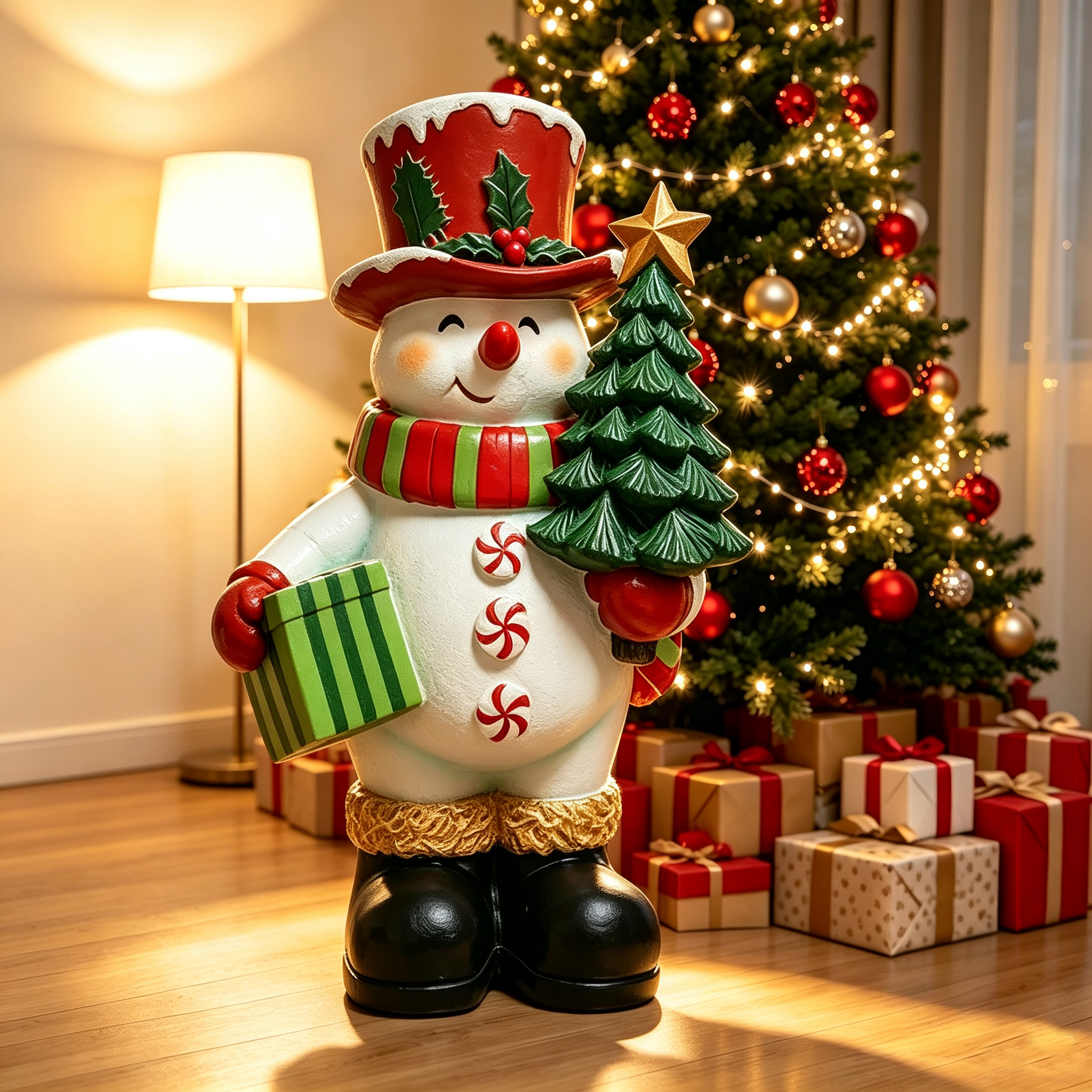 Christmas Snowman Figurine