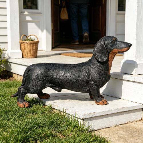 Dachshund Dog Statue