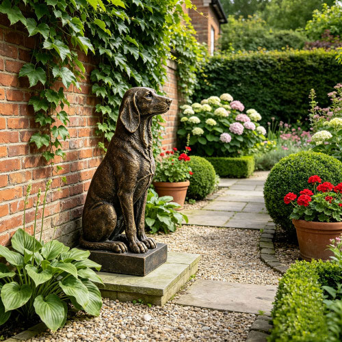 Hound Dog Statue