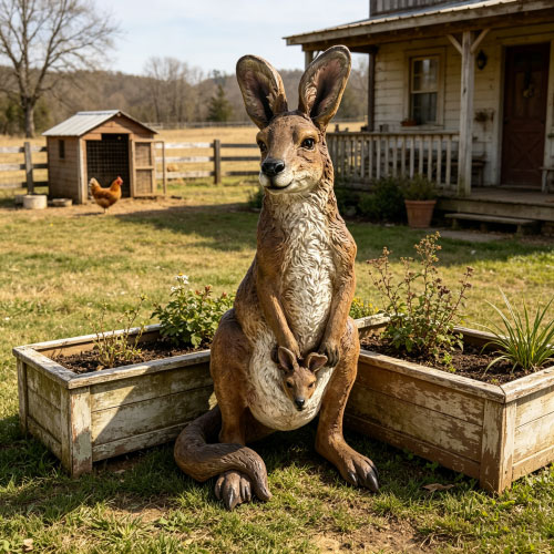 Kangaroo Statue