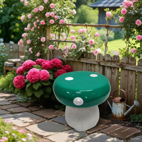 Mushroom Statue Stool