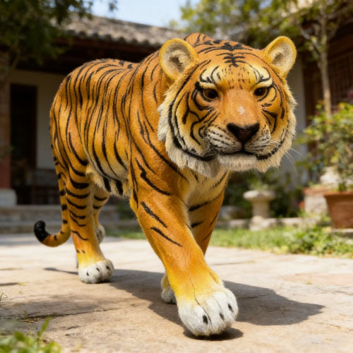 Tiger Resin Garden Statue